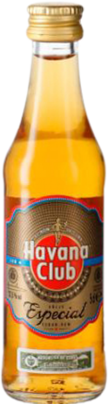 35,95 € Envío gratis | Caja de 12 unidades Ron Havana Club Especial Botellín Miniatura 5 cl