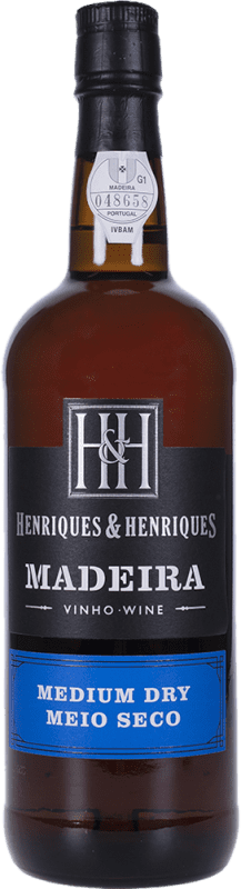 Бесплатная доставка | Сладкое вино H&H Henriques & Henriques Medium Rich I.G. Madeira мадера Португалия бутылка Medium 50 cl