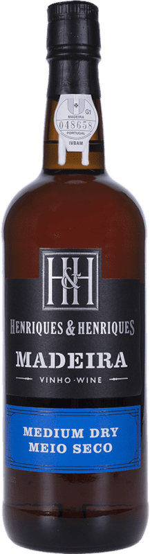 Kostenloser Versand | Süßwein H&H Henriques & Henriques Medium Rich I.G. Madeira Madeira Portugal Medium Flasche 50 cl