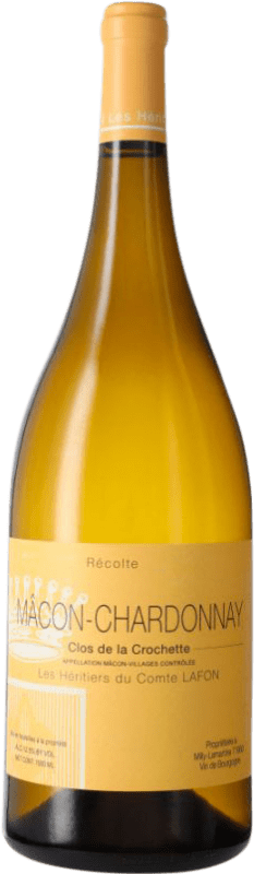 Envío gratis | Vino blanco Les Héritiers du Comte Lafon Clos de la Crochette A.O.C. Mâcon Borgoña Francia Chardonnay Botella Magnum 1,5 L