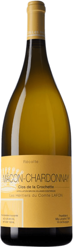 Envoi gratuit | Vin Blanc Les Héritiers du Comte Lafon Clos de la Crochette A.O.C. Mâcon Bourgogne France Chardonnay Bouteille Magnum 1,5 L