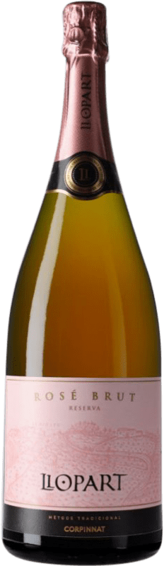 59,95 € Free Shipping | Rosé sparkling Llopart Rosé Brut Reserve Corpinnat Magnum Bottle 1,5 L