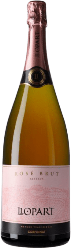 Envoi gratuit | Vin Mousseux Rosé Llopart Rosé Brut Réserve Corpinnat Catalogne Espagne Bouteille Magnum 1,5 L