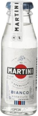 111,95 € Envio grátis | Caixa de 50 unidades Vermute Martini Bianco Garrafa Miniatura 5 cl
