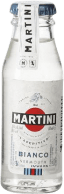 107,95 € Envoi gratuit | Boîte de 50 unités Vermouth Martini Bianco — Blanc Mini-Bouteille 5 cl
