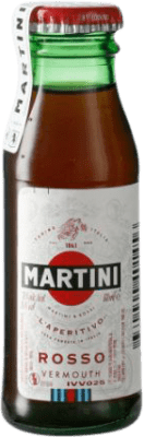94,95 € | Boîte de 50 unités Vermouth Martini Rosso Italie Bouteille Miniature 5 cl