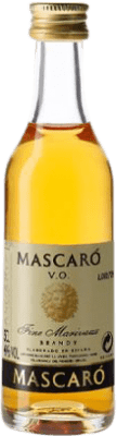 85,95 € Envoi gratuit | Boîte de 20 unités Brandy Mascaró V.O. D.O. Penedès Bouteille Miniature 5 cl