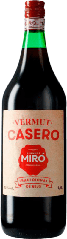 Spedizione Gratuita | Vermouth Miró Casero Tradizionale Catalogna Spagna Bottiglia Speciale 1,5 L