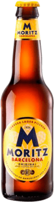 Cerveza Caja de 24 unidades Moritz Lager, Original, Pilsner 33 cl