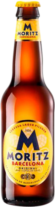 44,95 € Free Shipping | 24 units box Beer Moritz One-Third Bottle 33 cl