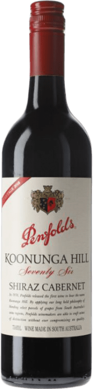 Envio grátis | Vinho Tinto Penfolds Koonunga Hill Seventy Six 76 Shiraz Cabernet I.G. Southern Australia Austrália Meridional Austrália Syrah, Cabernet Sauvignon 75 cl