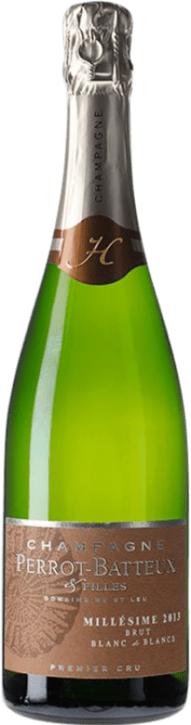 Free Shipping | White Sparkling Wine Perrot Batteux Brut 1er Premier Cru, Blanc de Blancs A.O.C. Champagne Champagne France Chardonnay 75 cl