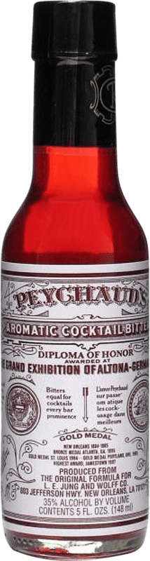 Spedizione Gratuita | Bibite e Mixer Peychaud's. Bitter Aromatic stati Uniti Piccola Bottiglia 15 cl