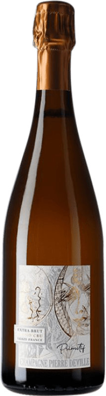 Бесплатная доставка | Белое игристое вино Pierre Deville Primitif Extra Brut — Экстра Брют A.O.C. Champagne шампанское Франция 75 cl