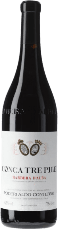 Free Shipping | Red wine Aldo Conterno Conca Tre Pile D.O.C. Barbera d'Alba Italy Barbera 75 cl