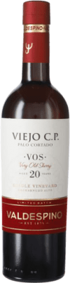 Kostenloser Versand | Likörwein Valdespino CP Palo Cortado VOS Very Old Sherry — Sehr Alter D.O. Jerez-Xérès-Sherry Andalusien Spanien Palomino Fino 20 Jahre Medium-Flasche 50 cl