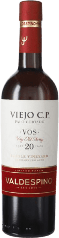 72,95 € 送料無料 | 酒精強化ワイン Valdespino CP Palo Cortado — パロ・コルタド VOS Very Old Sherry — とても古いシェリー D.O. Jerez-Xérès-Sherry 20 年 ミディアムボトル 50 cl