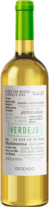 Envoi gratuit | Vin blanc BAS Deseado Blanco Castilla La Mancha Espagne Verdejo 75 cl