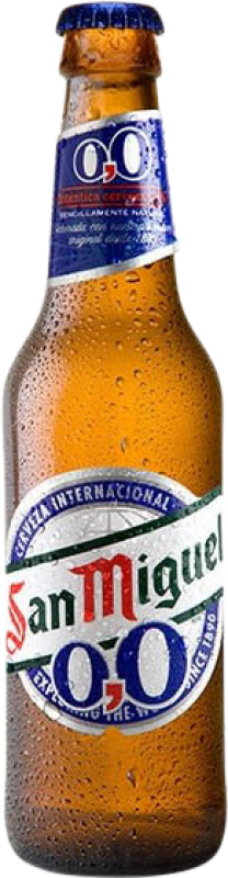 26,95 € Kostenloser Versand | 24 Einheiten Box Bier San Miguel 0,0 Kleine Flasche 25 cl