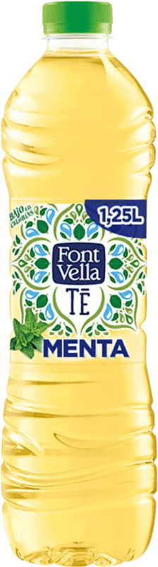 Free Shipping | 6 units box Water Font Vella Te Verde Menta Spain 1 L