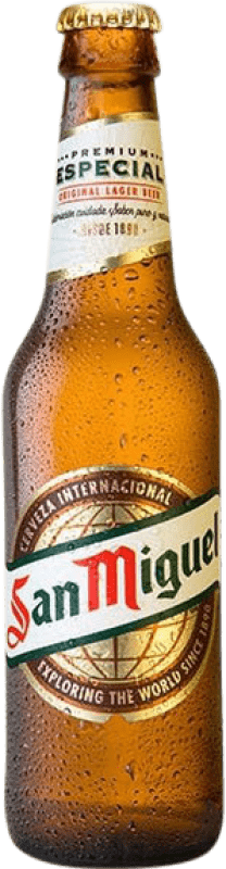 69,95 € Kostenloser Versand | 24 Einheiten Box Bier San Miguel Drittel-Liter-Flasche 33 cl