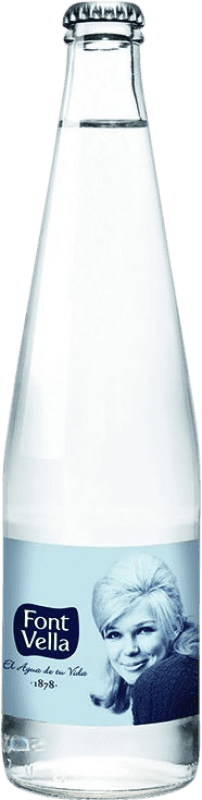 Envío gratis | Caja de 24 unidades Agua Font Vella España Botellín Tercio 33 cl Vidrio