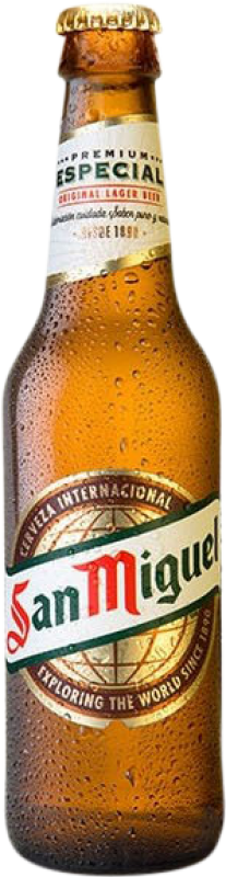 Spedizione Gratuita | Scatola da 30 unità Birra San Miguel Andalusia Spagna Piccola Bottiglia 20 cl