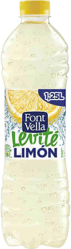 Бесплатная доставка | Коробка из 6 единиц Вода Font Vella Levité Mineral Natural — Природная минеральная Испания 1 L Limón — Лимон