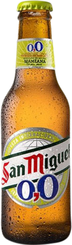 33,95 € Envío gratis | Caja de 30 unidades Cerveza San Miguel Manzana Botellín 20 cl