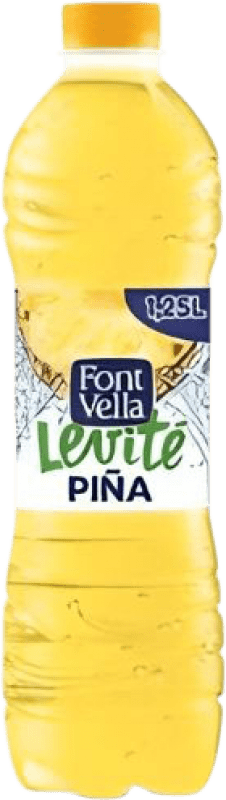 Envoi gratuit | Boîte de 6 unités Eau Font Vella Levité Mineral Natural — Minérale Naturelle Espagne 1 L Piña — Ananas