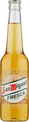 Free Shipping | 24 units box Beer San Miguel Fresca Reserve Andalusia Spain One-Third Bottle 33 cl