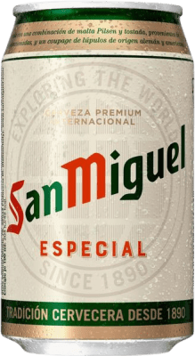 24,95 € | Caixa de 24 unidades Cerveja San Miguel Andaluzia Espanha Lata 33 cl