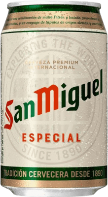 27,95 € Spedizione Gratuita | Scatola da 24 unità Birra San Miguel Lattina 33 cl
