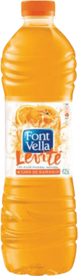 Бесплатная доставка | Коробка из 12 единиц Вода Font Vella Levité Naranja Испания Средняя бутылка 50 cl