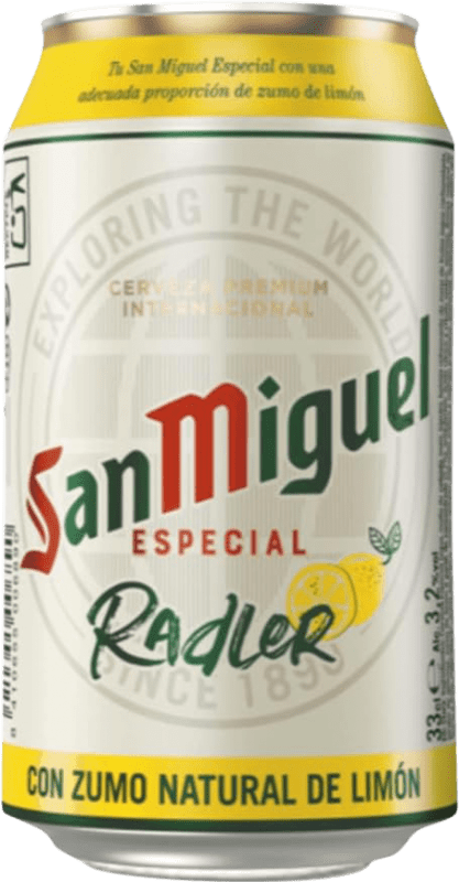 Free Shipping | 24 units box Beer San Miguel Radler Andalusia Spain Can 33 cl