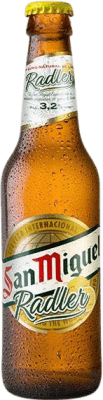 Bier 24 Einheiten Box San Miguel Radler Vidrio RET Drittel-Liter-Flasche 33 cl