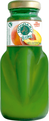 Getränke und Mixer 24 Einheiten Box Mondariz Frutas Melocotón Kleine Flasche 20 cl