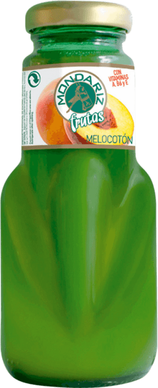 29,95 € Kostenloser Versand | 24 Einheiten Box Softdrinks Mondariz Frutas Melocotón Kleine Flasche 20 cl