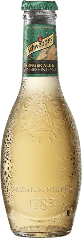 99,95 € Free Shipping | 24 units box Soft Drinks & Mixers Schweppes Ginger Premium Small Bottle 20 cl