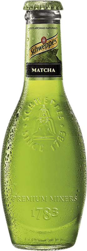 Kostenloser Versand | 24 Einheiten Box Getränke und Mixer Schweppes Tónica Matcha Spanien Kleine Flasche 20 cl