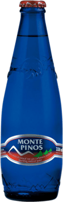 Wasser 24 Einheiten Box Monte Pinos Gas Drittel-Liter-Flasche 33 cl