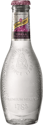 Refrescos e Mixers Caixa de 24 unidades Schweppes Tónica Pimienta Rosa Garrafa Pequena 20 cl