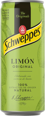 Kostenloser Versand | 24 Einheiten Box Getränke und Mixer Schweppes Limón Spanien Alu-Dose 20 cl