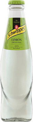 Free Shipping | 24 units box Soft Drinks Schweppes Original Spain Small Bottle 20 cl Glass RET Limón — Lemon