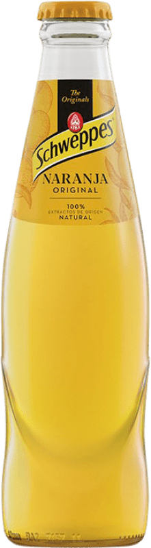73,95 € Free Shipping | 24 units box Soft Drinks & Mixers Schweppes Naranja Small Bottle 20 cl