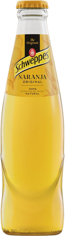 Envoi gratuit | Boîte de 24 unités Boissons et Mixers Schweppes Naranja Espagne Petite Bouteille 20 cl