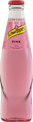 Refrescos e Mixers Caixa de 24 unidades Schweppes Tónica Pink Vidrio RET Garrafa Pequena 20 cl