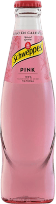 35,95 € Envio grátis | Caixa de 24 unidades Refrescos e Mixers Schweppes Tónica Pink Vidrio RET Garrafa Pequena 20 cl