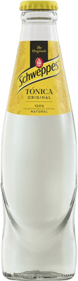 Envio grátis | Caixa de 24 unidades Refrigerantes Schweppes Espanha Garrafinha 20 cl Vidro RET Tonic Water — Tónica