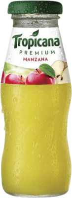 39,95 € Envío gratis | Caja de 24 unidades Refrescos Tropicana Manzana Botellín 20 cl
